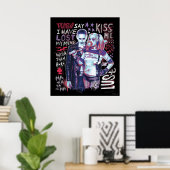 Suicide Squad | Joker und Harley Typografy Foto Poster (Heimbüro)