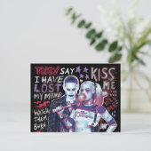 Suicide Squad | Joker und Harley Typografy Foto Postkarte (Stehend Vorderseite)