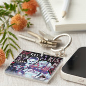 Suicide Squad | Joker und Harley Typografy Foto Schlüsselanhänger (Vorderseite rechts)