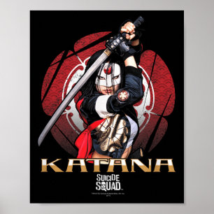 Suicide Squad Katana Blume Poster