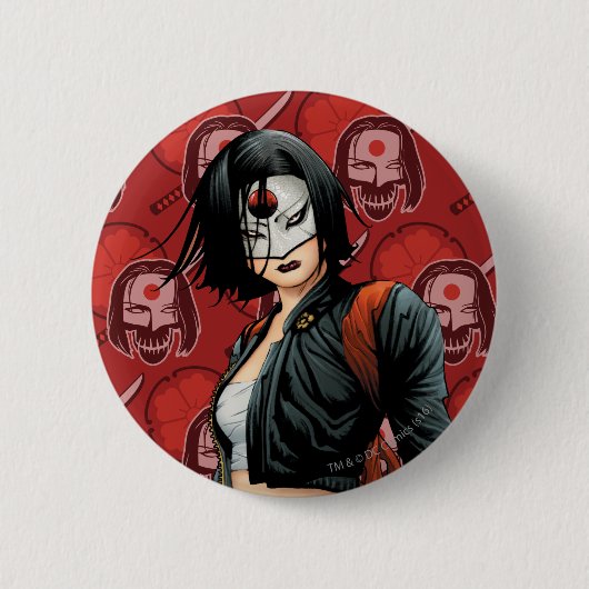 Suicide Squad | Katana Comic Buchkunst Button (Vorderseite)