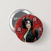 Suicide Squad | Katana Comic Buchkunst Button (Vorne & Hinten)