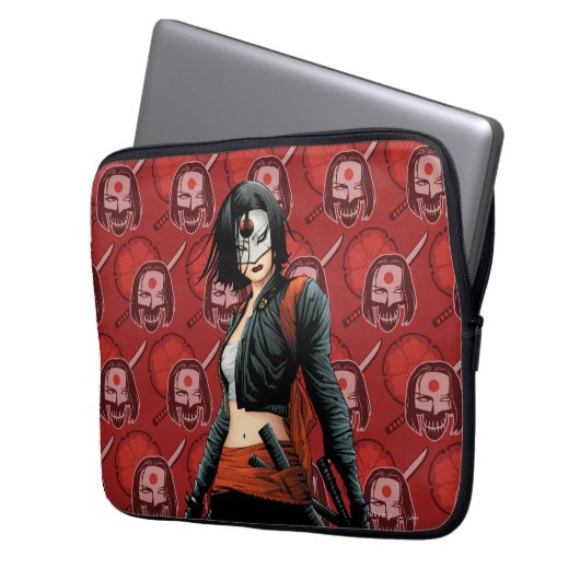 Suicide Squad | Katana Comic Buchkunst Laptopschutzhülle (Vorderseite Links)