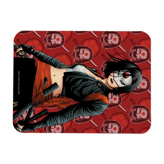 Suicide Squad | Katana Comic Buchkunst Magnet (Horizontal)