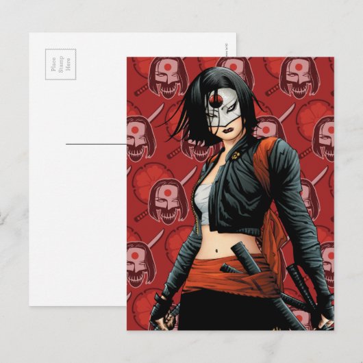 Suicide Squad | Katana Comic Buchkunst Postkarte (Vorne/Hinten)