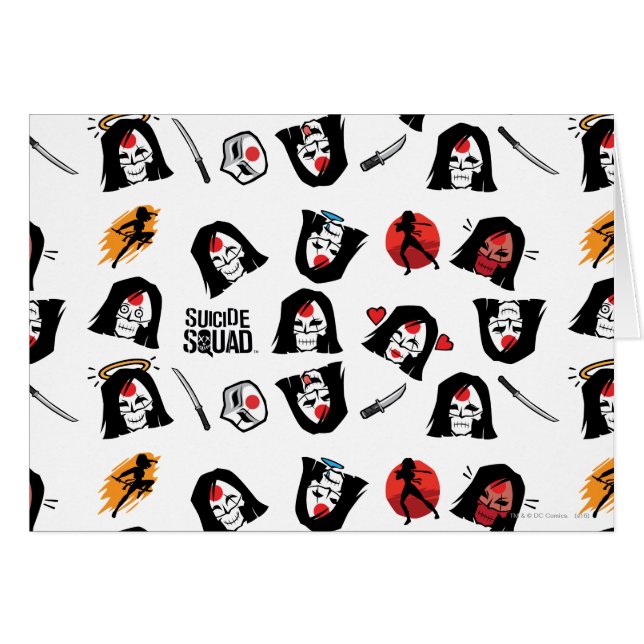 Suicide Squad | Katana Emoji Pattern (Vorderseite (Horizontal))