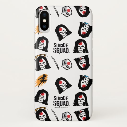 Suicide Squad Katana Emoji | Pattern Case-Mate iPhone Hülle (Rückseite)
