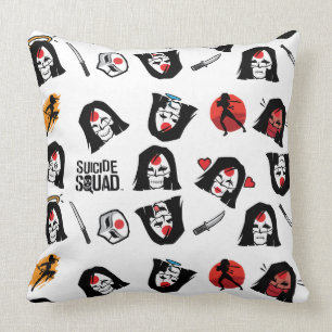 Suicide Squad   Katana Emoji Pattern Kissen