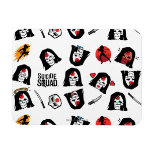Suicide Squad   Katana Emoji Pattern Magnet