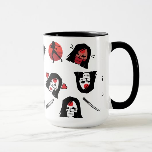 Suicide Squad | Katana Emoji Pattern Tasse (Rechts)
