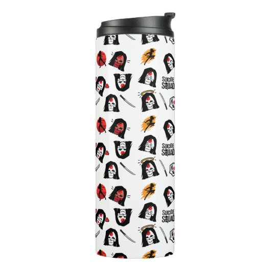 Suicide Squad | Katana Emoji Pattern Thermosbecher (Nach links gedreht)