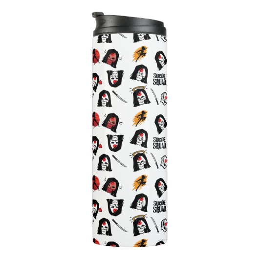 Suicide Squad | Katana Emoji Pattern Thermosbecher (Nach rechts gedreht)