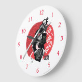 Suicide Squad Katana "For Him I Weep" Große Wanduhr (Winkel)