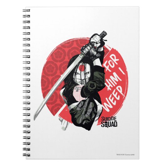 Suicide Squad | Katana "Für Ihm weine ich" Notizblock (Vorderseite)