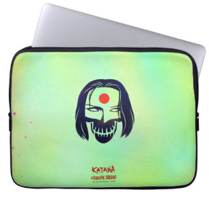 Suicide Squad   Katana Head Icon Laptopschutzhülle
