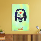 Suicide Squad | Katana Head Icon Leinwanddruck (Insitu (Wohnzimmer))
