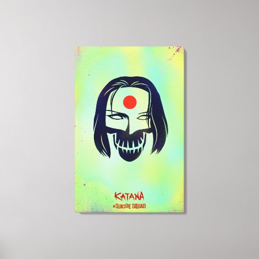 Suicide Squad | Katana Head Icon Leinwanddruck (Vorderseite)