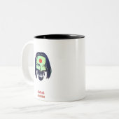 Suicide Squad | Katana Head Icon Zweifarbige Tasse (Vorderseite Links)