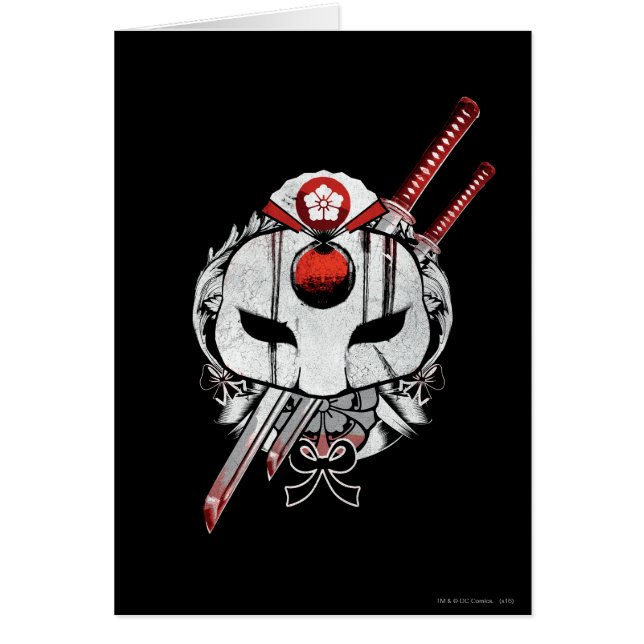 Suicide Squad | Katana Mask & Schwerter Tattoo Art (Vorne)