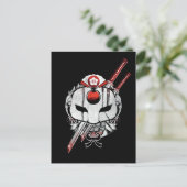 Suicide Squad | Katana Mask & Schwerter Tattoo Art Postkarte (Stehend Vorderseite)