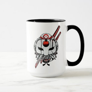 Suicide Squad Katana Mask & Schwerter Tattoo Art Tasse
