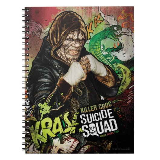 Suicide Squad | Killer Croc Character Graffiti Notizblock (Vorderseite)