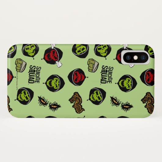 Suicide Squad | Killer Croc Emoji Pattern Case-Mate iPhone Hülle (Rückseite (Horizontal))