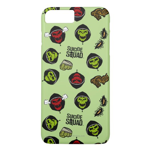 Suicide Squad | Killer Croc Emoji Pattern Case-Mate iPhone Hülle (Rückseite)