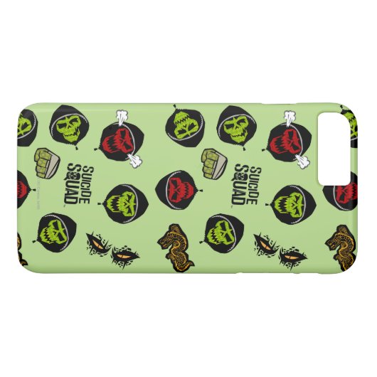 Suicide Squad | Killer Croc Emoji Pattern Case-Mate iPhone Hülle (Rückseite (Horizontal))