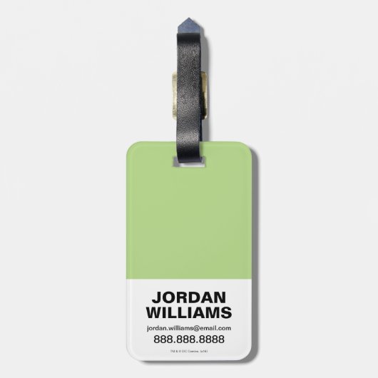 Suicide Squad | Killer Croc Emoji Pattern Gepäckanhänger (Rückseite vertikal)