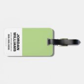 Suicide Squad | Killer Croc Emoji Pattern Gepäckanhänger (Rückseite horizontal)