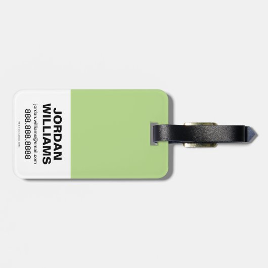 Suicide Squad | Killer Croc Emoji Pattern Gepäckanhänger (Rückseite horizontal)