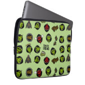Suicide Squad | Killer Croc Emoji Pattern Laptopschutzhülle (Vorne Rechts)