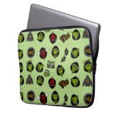 Suicide Squad | Killer Croc Emoji Pattern Laptopschutzhülle (Vorderseite Links)