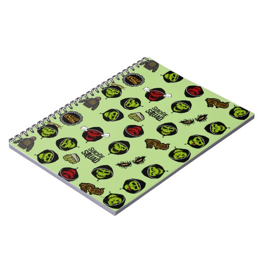 Suicide Squad | Killer Croc Emoji Pattern Notizblock (Linke Seite)