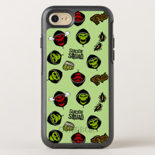 Suicide Squad   Killer Croc Emoji Pattern OtterBox Symmetry iPhone 8/7 Hülle