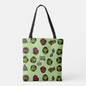 Suicide Squad | Killer Croc Emoji Pattern Tasche (Rückseite)
