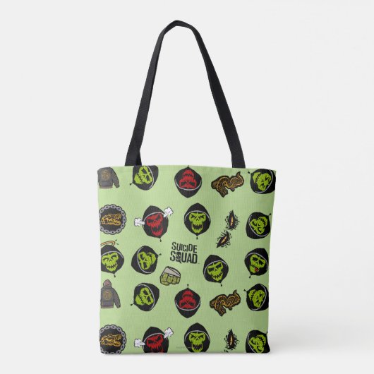 Suicide Squad | Killer Croc Emoji Pattern Tasche (Rückseite)