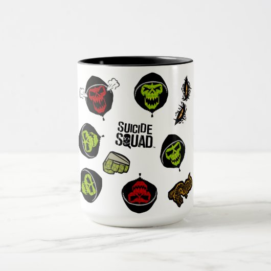 Suicide Squad | Killer Croc Emoji Pattern Tasse (Zentrum)