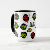 Suicide Squad | Killer Croc Emoji Pattern Tasse (Vorderseite Links)