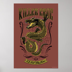 Suicide Squad Killer Croc Tattoo Poster