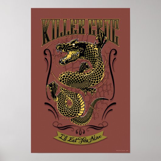 Suicide Squad | Killer Croc Tattoo Poster (Vorne)