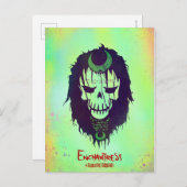 Suicide Squad | Kopf-Symbol für Verzauberer Postkarte (Vorne/Hinten)