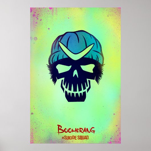 Suicide Squad | Kopf-Symbol von Boomerang Poster (Vorne)