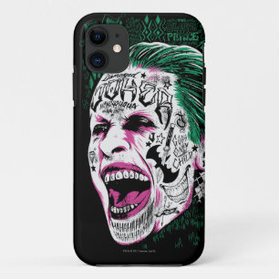 Suicide Squad   Lächeln Joker Kopf Sketch iPhone 11 Hülle
