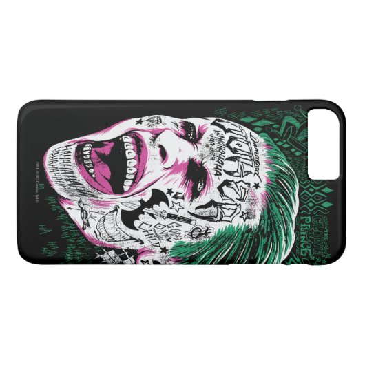 Suicide Squad | Lächeln Joker Kopf Sketch Case-Mate iPhone Hülle (Rückseite (Horizontal))