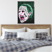 Suicide Squad | Lächeln Joker Kopf Sketch Leinwanddruck (Insitu (Schlafzimmer))
