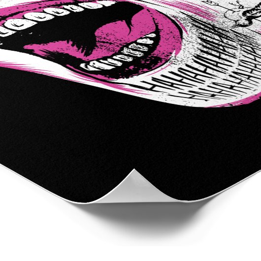 Suicide Squad | Lächeln Joker Kopf Sketch Poster (Ecke)