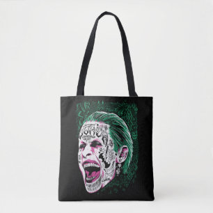Suicide Squad Lächeln Joker Kopf Sketch Tasche