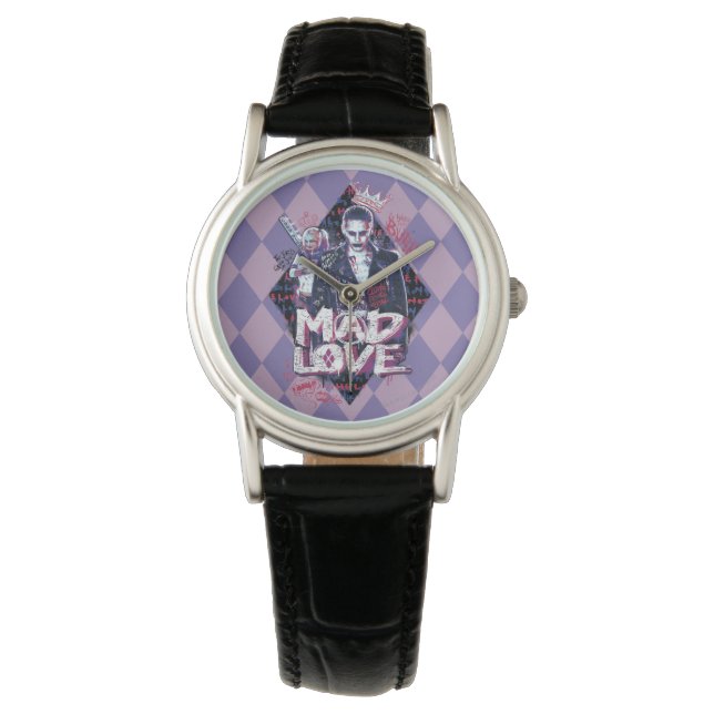 Suicide Squad | Mad Liebe Armbanduhr (Vorderseite)
